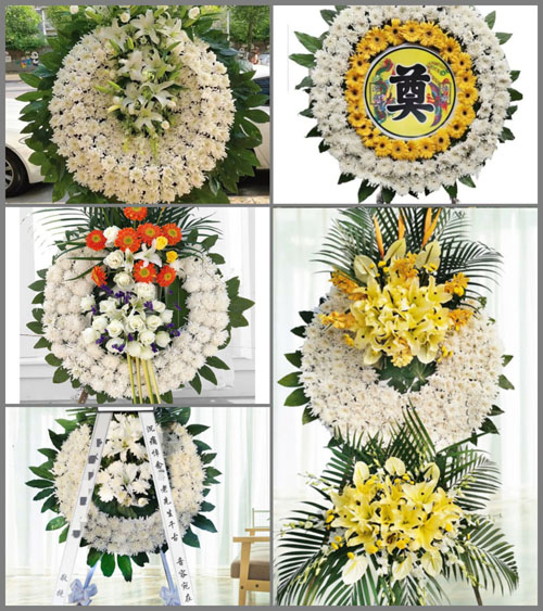 福建龙岩连城县莒溪镇壁洲村花圈速递
